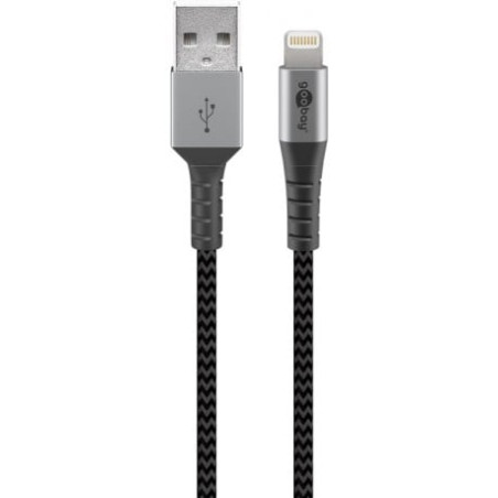 Cavo usb goobay tipo-a /micro-usb 1.0m grigio/nero [49282]