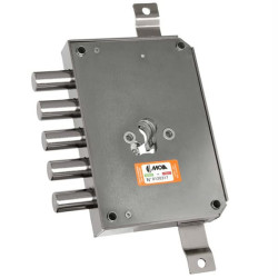 Serratura moia cilindro europeo per porte blindate 5pistoni 122x177x30mm