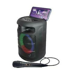 Altoparlante portatile karma vortex 4 a batteria ricaricabile nero