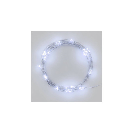 luci lotti 20micro led caldo 2m bianco