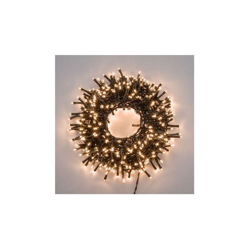 Luci e luminarie lotti filo luci 1000 mini led 2.4m bianco caldo