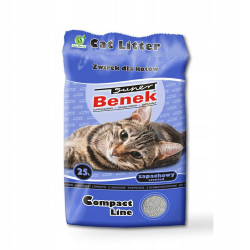 Lettiera super benek compatto per gatti graniglia bentonitica brezza