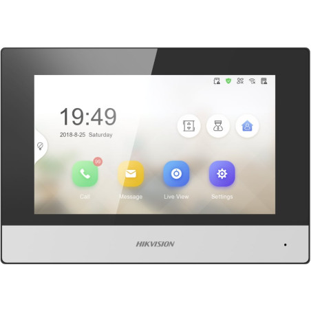 Videocitofono hikvision ds-kh6320-wte2 7" intercom nero