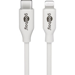Cavo goobay lightning usb-c 1m bianco [39446]
