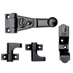 Kit spagnoletta di chiusura agb serrature 2 ante 903 agb nero [h00903.09.93]