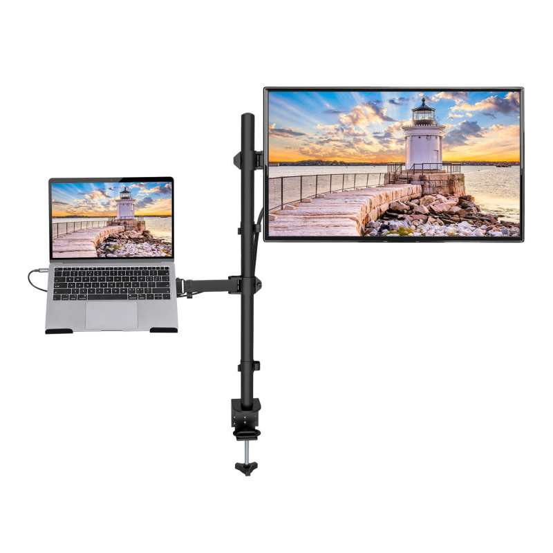 Supporto da scrivania manhattancon braccio per monitor e mensola