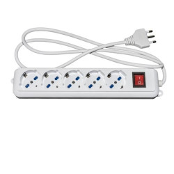 Multipresa link lkmp05 5prese universali 10/16a spina 16 a con interruttore