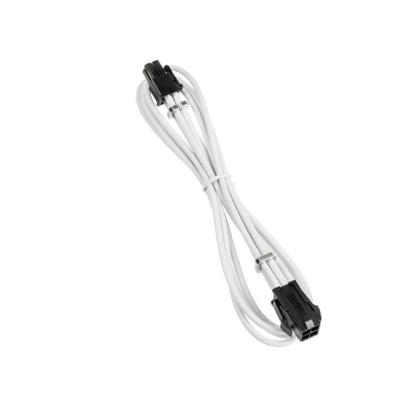 Cavo bitfenix alchemy 4-pin-atx12v 45 cm con guaina bianco
