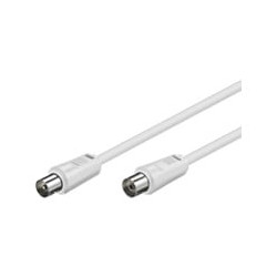 Cavo antenna st/bu 2,50m, bianco bulk [11511]