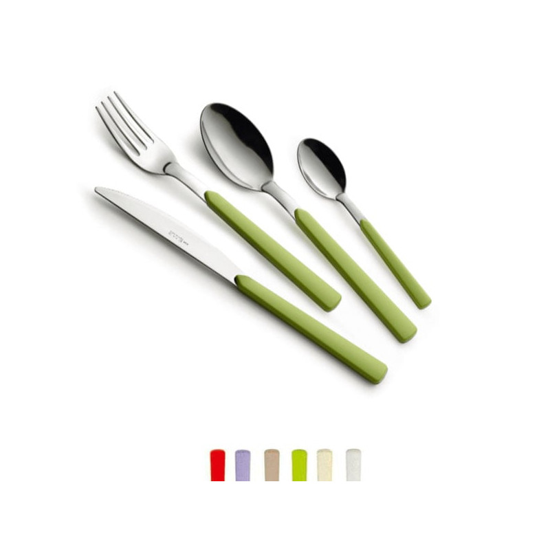 Posate eme posateria fast 24pz acciaio rosso [barf24fa/11]