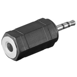 Audio adapter 2,5mm stereo - 3,5mm stereo st/bu [11897]