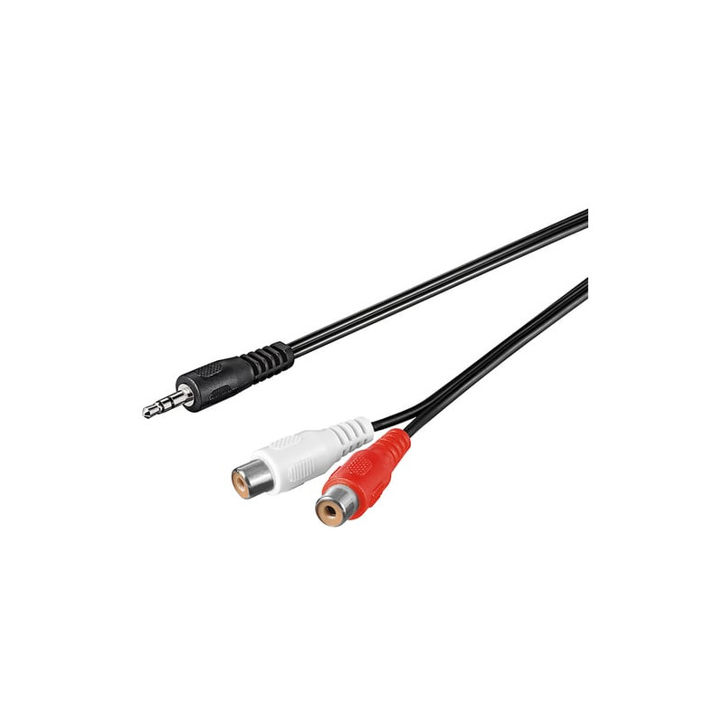 Cavo audio 3,5mm stereo - 2x cinch st/bu 1,50m bulk [--]