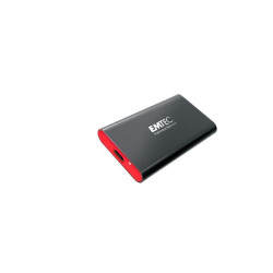 Ssd esterno 1tb emtec x210 ssd usb type-c / a 1tb nero/rosso
