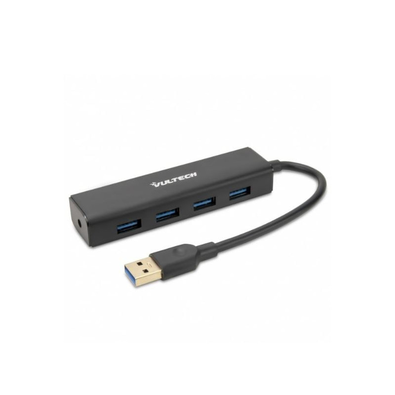 Hub usb vultech 4 porte usb 3.0 nero [hu-04usb3]