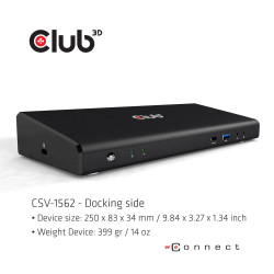 Docking station club 3d usb 3.2 4k60hz [csv-1562]