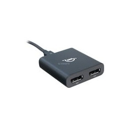Adattatore owc 1x thunderbolt/2x displayport nero [owctb3adp2dpt]