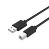 Cavo usb unitek per stampante tipo-a/tipo-b 3.0 2m nero [c14095bk-2m]
