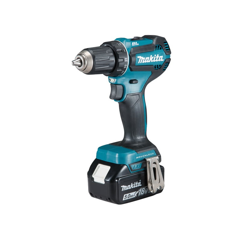 Trapano avvitatore makita a batteria 18v nero/blu [ddf485rtj]