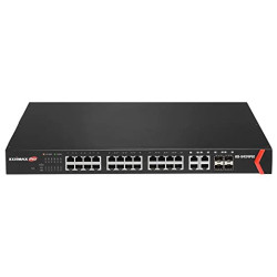 Switch poe edimax gigabit a 24-porte uplink 10gbe a lungo raggio