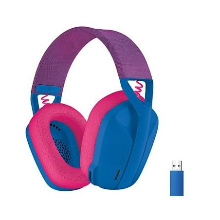 Cuffie logitech g435 lightspeed bluetooth blu/rosa [981-001062]