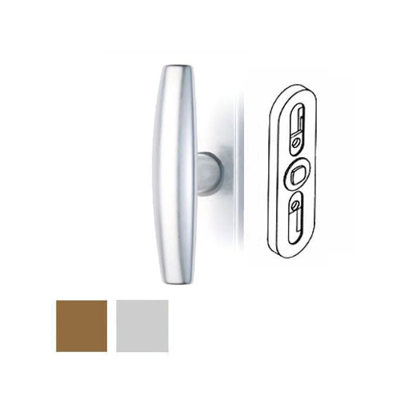 Maniglie brialma per finestre argento [mtm1121f4]