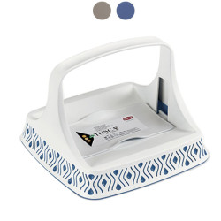 Portatovaglioli tosca stefanplast bianco/blu [55800]