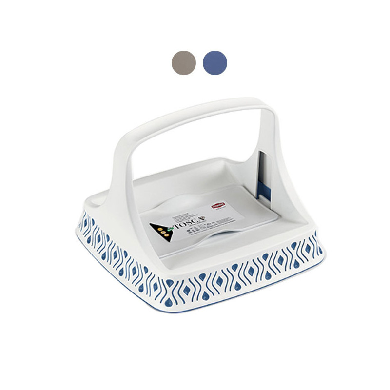 Portatovaglioli tosca stefanplast bianco/blu [55800]
