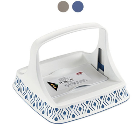 Portatovaglioli tosca stefanplast bianco/blu [55800]