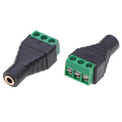 Adattatore audio techly 3.5mm stereo femmina terminal block 3 pin