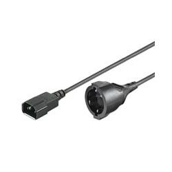 Cable adapter usv iec c14 cee 7/4 st/bu 1.50m [93275]