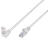 Cavo di rete patch techly connettore angolato 90 cca cat. 5e utp