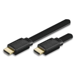 Cavo hdmi techly high speed con ethernet a/a m/m piatto 3m