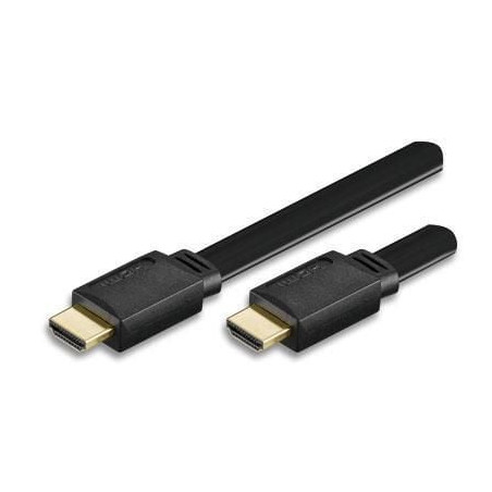 Cavo hdmi techly high speed con ethernet a/a m/m piatto 3m