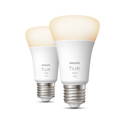 Lampadina intelligente philips hue confezione da 2 x e27 9.5w bianco