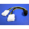 Cable y-cable 2x 5,25 - pci express 6-pol st/bu intern