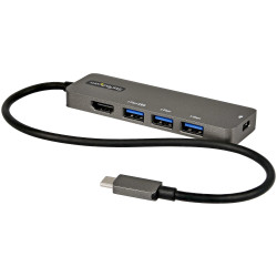 Adattatore usb startech usb-c a hdmi 4k 60hz/100w pd/4x usb [dkt30chpd3]