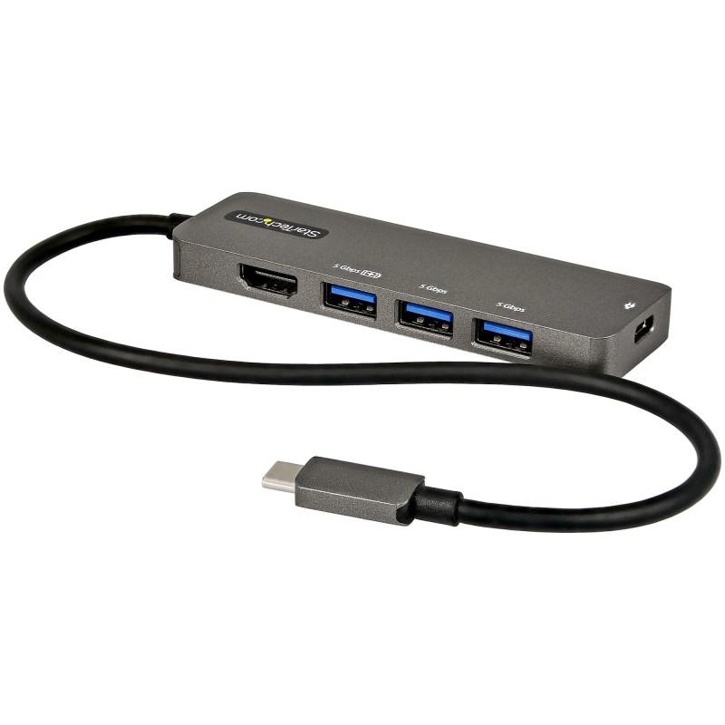 Adattatore usb startech usb-c a hdmi 4k 60hz/100w pd/4x usb [dkt30chpd3]
