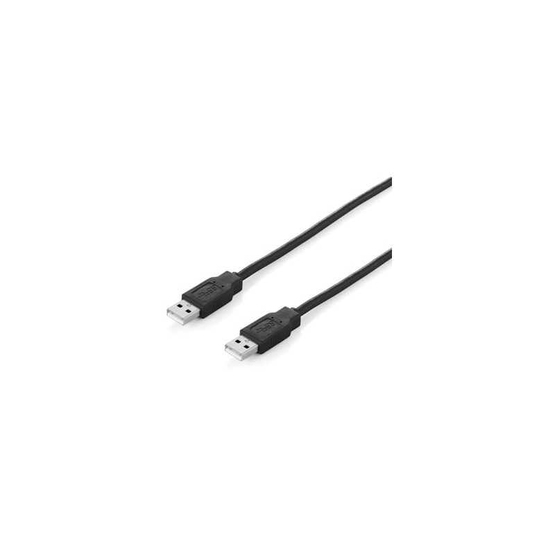 Usb cable equip usb2.0 typ a - typ a st/st 1,80m black [128870]