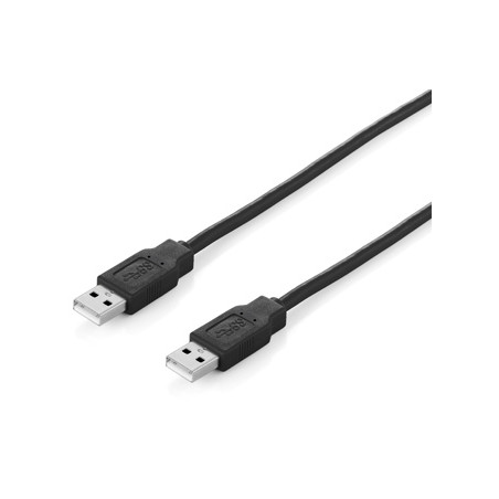 Usb cable equip usb2.0 typ a - typ a st/st 3,00m black [128871]