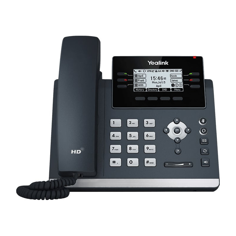 Telefono ip yealink 100voci grigio [sip-t42u]