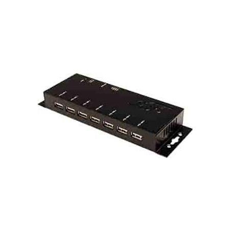 Hub usb 3.2 exsys 7 porte 12v 3a e cavo usb nero [ex-1188hms-3]