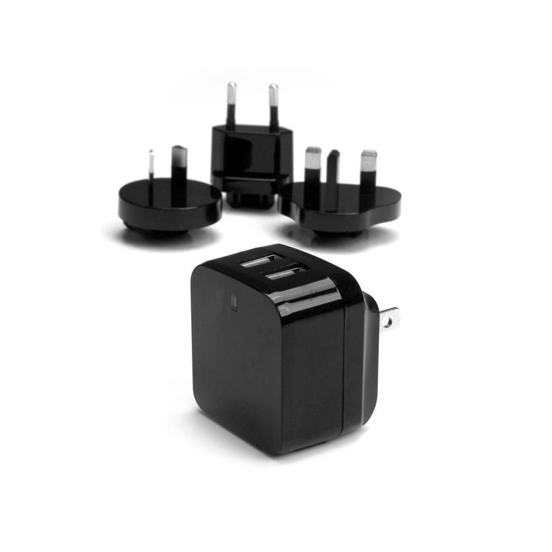 Caricabatterie startech.com 2xusb 17w 3.4a [usb2pacbk]