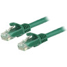 Cavo di rete startech.com cat 6 utp 1.5m verde [n6patc150cmgn]