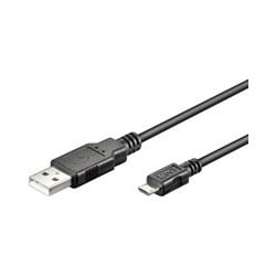 Usb cavo usb2.0 typ a - micro b st/st 3,00m black [--]