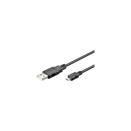 Usb cavo usb2.0 typ a - micro b st/st 3,00m black [--]