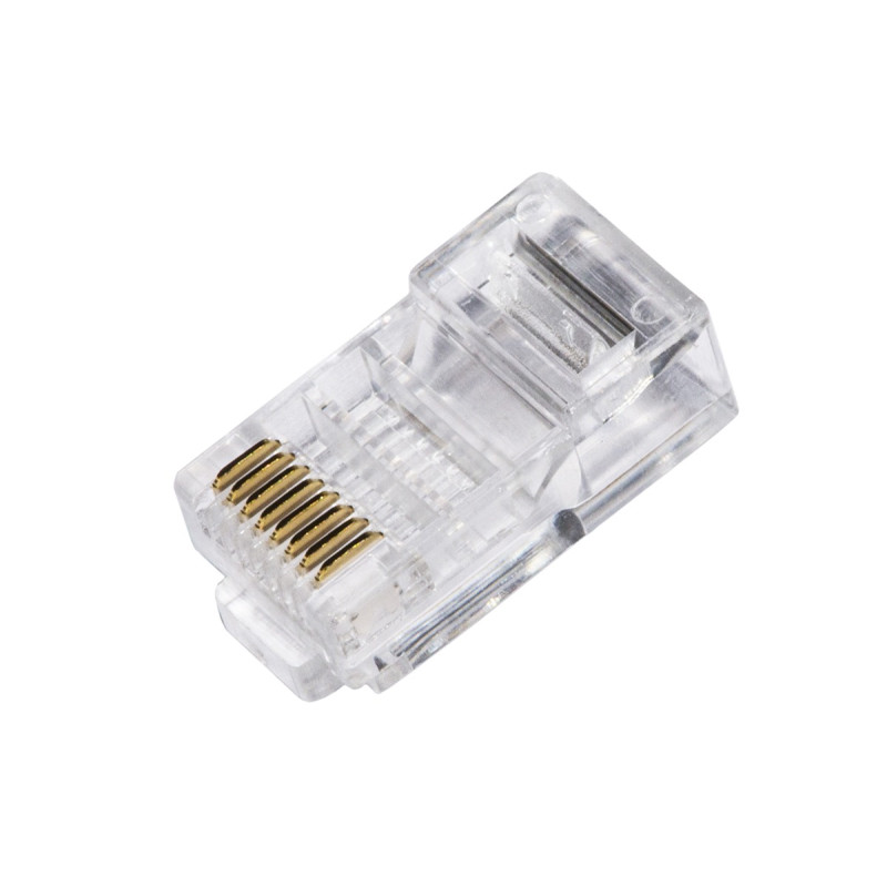 Set connettore link per rete cat5e utp rj45 100pz trasparente [lkpl85uc]