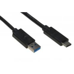 Cavo di collegamento link usb-a/usb-c m/m 0.5m nero [lkc3005]