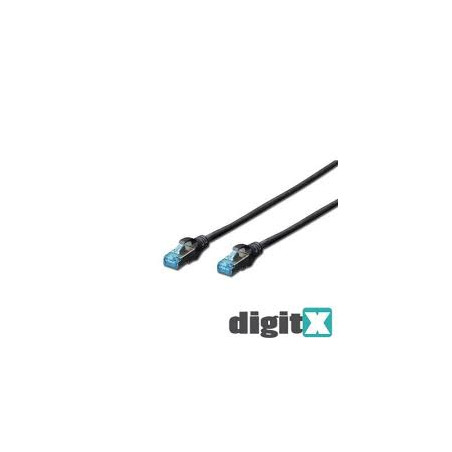 Cavo di rete digitus f/utp cat5e con 2xrj45 8 poli 1m nero [dk1522010bl]