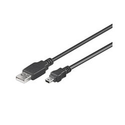 Usb cable usb2.0 typ a - typ b mini 5pol st/st 1,80m [cu0014]
