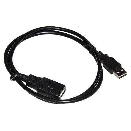 Cavo di prolunga link usb 2.0 m/f 0.5m nero [lkcusb05]